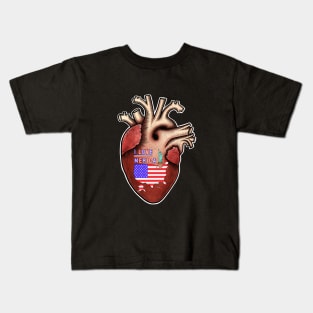 I love Merica,human heart anatomy,I love my country Kids T-Shirt